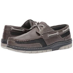 Sperry Men's 8M Grey Leather Tarpon Ultralite Boat Shoes Loafers Slip On LB1-4
